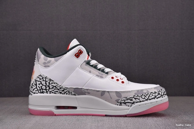 Rep Husky Jordan 3 Retro HM6993-100 Wings 0809